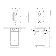 Кухонная мойка Ulgran Quartz Underground 160-10 Песок-1