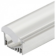 Профиль алюминиевый Arlight ALU-ASYMETRIC-2000 ANOD+FROST LENS 019270 IP 20