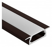 Профиль алюминиевый Arlight MIC-F-2000 ANOD Brown Deep 017655 цвет коричневый