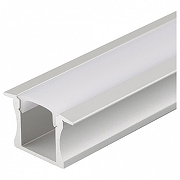 Профиль алюминиевый Arlight ALU-SLIM-H15-F-2000 ANOD+FROST 018243 цвет серый