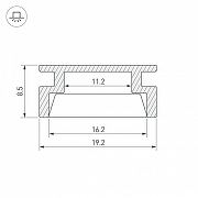 Профиль алюминиевый Arlight HR-2000 ANOD 019190 IP 20-3