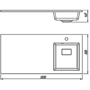Раковина Florentina Аванти 100 R 10.310.0R100.201 с местом под стиральную машину Жасмин-3
