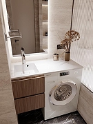 Раковина Florentina Аванти 100 L 10.310.0L100.307 с местом под стиральную машину Серый шелк-1