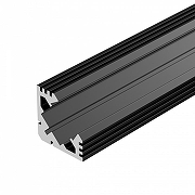 Профиль алюминиевый Arlight PDS45-T-2000 ANOD Black 015033 цвет черный-1