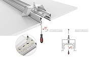 Профиль алюминиевый Arlight S2-LINIA55-F-2500 ANOD+OPAL 021176 цвет опал-2