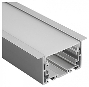 Профиль алюминиевый Arlight S2-LINIA69-F-2500 ANOD+OPAL 021177 цвет опал