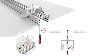 Профиль алюминиевый Arlight S2-LINIA69-F-2500 ANOD+OPAL 021177 цвет опал-1
