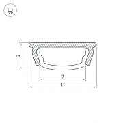 Профиль алюминиевый Arlight ARH-BENT-W11-2000 ANOD 023592 IP 20-2