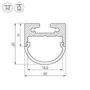 Профиль алюминиевый Arlight 023720 накладной Серебристый-4