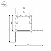 Профиль алюминиевый Arlight FANTOM 027159 цвет серебро-2