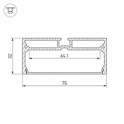 Профиль алюминиевый Arlight SL-LINE 028033 цвет серебро-3