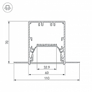 Профиль алюминиевый Arlight FANTOM 027161 цвет серебро-2