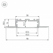 Профиль алюминиевый Arlight KLUS-POWER 028917 цвет серебро-2