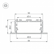 Профиль алюминиевый Arlight KLUS-POWER 028919 цвет серебро-2