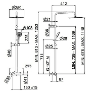 Душевая система Kerama Marazzi Nota 8236KM.21.018 Хром-3
