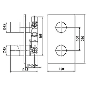Смеситель для душа Bossini Oki Z00004.073 Черный матовый-1