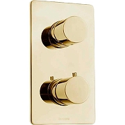 Смеситель для душа Bossini Oki Z00002.043 с термостатом Сатинированное золото