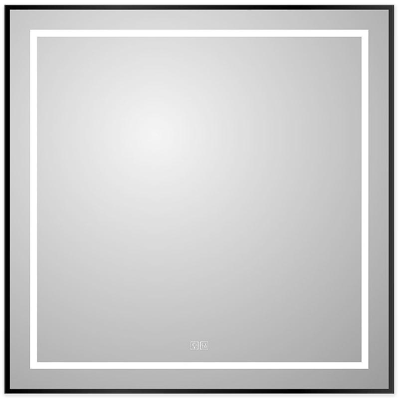 Зеркало BelBagno Kraft 80 SPC-KRAFT-800-800-LED-TCH-WARM-NERO с подсветкой 