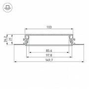 Профиль алюминиевый Arlight SL-LINIA 034987 цвет серебро-2