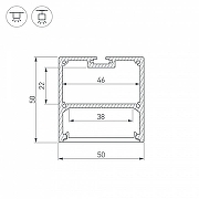 Профиль алюминиевый Arlight SL-LINE 036202 цвет серебро-4