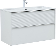 Тумба под раковину Aquanet Вита 100 330474 подвесная цвет Белый матовый