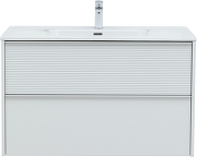 Тумба под раковину Aquanet Вита 100 330474 подвесная цвет Белый матовый-2
