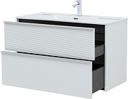 Тумба под раковину Aquanet Вита 100 330474 подвесная цвет Белый матовый-7