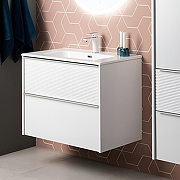 Тумба под раковину Aquanet Вита 100 330474 подвесная цвет Белый матовый-10