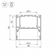 Профиль алюминиевый Arlight ARH-POWER 036362 Серебристый-3