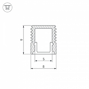 Профиль алюминиевый Arlight SL-MINI 037109 цвет белый-2