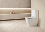 Унитаз компакт GSI Pura 8806F11 (880611) Белый глянцевый без бачка и сиденья-2