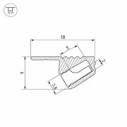 Профиль алюминиевый Arlight SL-KANT 038208 цвет латунь-8