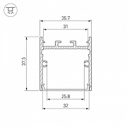 Профиль алюминиевый Arlight SL-LINE 038432 цвет серый оливковый-5