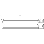 Полотенцедержатель Rav Slezak Colorado COA0701/60ZK Золотистый крацованный-1