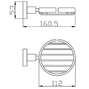 Мыльница Rav Slezak Colorado COA0301ZRL Розовая золотистая глянцевая-1