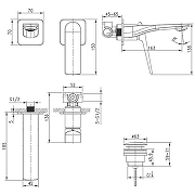 Смеситель для раковины Lemark Allegro LM5936CW Хром Белый-1