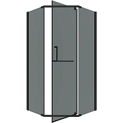 Душевой уголок Grossman Pragma 90х90 302.K33.03.9090.21.10 профиль Черный матовый стекло тонированное-1