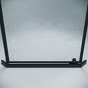 Душевой уголок Grossman Pragma 90х90 302.K33.03.9090.21.02 профиль Черный матовый стекло шиншилла-6