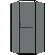 Душевой уголок Grossman Pragma 100х100 302.K33.03.1010.21.10 профиль Черный матовый стекло тонированное