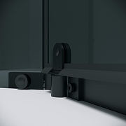 Душевой уголок Grossman Pragma 100х100 302.K33.03.1010.21.10 профиль Черный матовый стекло тонированное-7