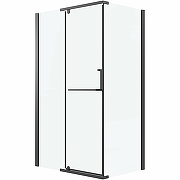 Душевой уголок Grossman Pragma 120х80 120.K33.03.1280.21.00 профиль Черный матовый стекло прозрачное