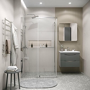 Душевой уголок Grossman Pragma 110х80 120.K33.03.1180.10.00 профиль Хром стекло прозрачное-1