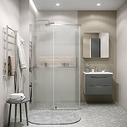 Душевой уголок Grossman Pragma 120х90 120.K33.03.1290.10.02 профиль Хром стекло шиншилла-1