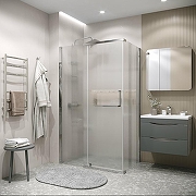 Душевой уголок Grossman Pragma 120х90 120.K33.03.1290.10.02 профиль Хром стекло шиншилла-2