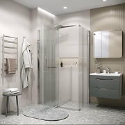 Душевой уголок Grossman Pragma 120х90 120.K33.03.1290.10.02 профиль Хром стекло шиншилла-3