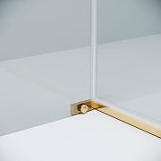 Душевой уголок Grossman Pragma 100х90 120.K33.03.1090.32.00 профиль Золото сатин стекло прозрачное-6