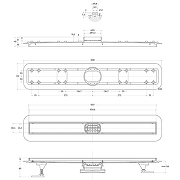 Душевой лоток BelBagno Luce BB-LD-LUCE-70-BIANCO с Белой матовой решеткой / под плитку-3