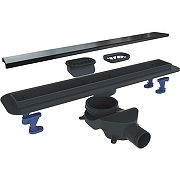 Душевой лоток BelBagno Luce BB-LD-LUCE-70-NERO с Черной матовой решеткой / под плитку
