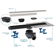 Душевой лоток BelBagno Luce BB-LD-LUCE-80-BIANCO с Белой матовой решеткой / под плитку-2