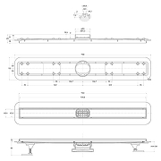 Душевой лоток BelBagno Luce BB-LD-LUCE-80-NERO с Черной матовой решеткой / под плитку-3